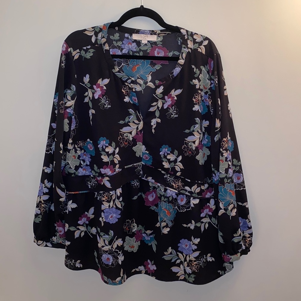 Ann Taylor Loft Plus peplum top